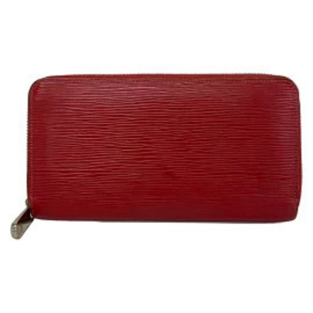 LOUIS VUITTON Zippy Wallet Long Carmine Leather